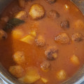 El cooksnap de Sara Laguna cuando hizo Guiso de albóndigas con patatas.