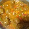 El cooksnap de Pilar Aganzo Fraguas cuando hizo Albóndigas con pimientos.