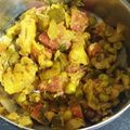 Seema Gupta का कुकस्नैप जब उन्होंने आलू मटर गाजर की सब्जी (aloo matar gajar ki sabzi recipe in Hindi) बनाया था।