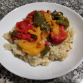 El cooksnap de Laura SC cuando hizo Arroz de coliflor con verduras.