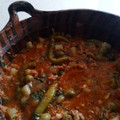 El cooksnap de Luz Cruz cuando hizo Bacalao a la Vizcaína.