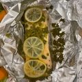 El cooksnap de poramoralhambre cuando hizo Salmón al limón y romero con espárragos al vapor.