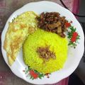 Cooksnap dari Endang Muktii untuk resep Nasi kuning bumbu racik ikan goreng