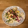 El cooksnap de Mar Frutos cuando hizo Espárragos con Jamón Ibérico y Huevo cocido picado.