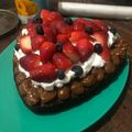 El cooksnap de Florencia Natalie cuando hizo Torta brownie con arándanos y frutilla 🇺🇾.