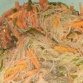 El cooksnap de Claudia Enriquez cuando hizo Fideos chinos con vegetales.