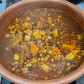 El cooksnap de Paola cuando hizo Guiso de lentejas.