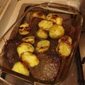 El cooksnap de Joana Cortés Vidal cuando hizo Punta ganso al horno con Papas doradas.