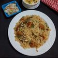 Rupa Tiwari का कुकस्नैप जब उन्होंने सोया मिक्स वेज तहरी (soya mix veg tehri recipe in Hindi) बनाया था।
