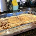 El cooksnap de Camila Breventano Lura cuando hizo Flan con galletitas María.