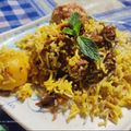 Sabyasachi Saha's cooksnap of when they made দম মটন বিরিয়ানি (dum mutton biryani recipe in bengali).