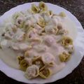 El cooksnap de Elena cuando hizo Raviolis de carne con salsa de queso y setas.