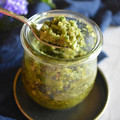 El cooksnap de Salma cuando hizo Pesto de anacardos.