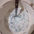 El cooksnap de Doris Camarena cuando hizo Tzatziki de cáscara de sandìa.