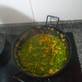 El cooksnap de Jairo Soria cuando hizo Guisantes al curry (vegetariano).