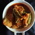 Nupur Mukherjee 's cooksnap of when they made শিম-বড়ি দিয়ে কাতলা মাছের ঝোল (shim bori diye katla macher jhol recipe in Bengali).