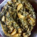 Vijeta Priyam's cooksnap of when they made Lipsmacking Spinach-Potato in Mustard oil.