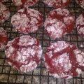 trombonequeen99's cooksnap of when they made Red velvet white chocolate chip cookie.