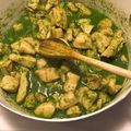 El cooksnap de María Fernanda Pozo Castillo cuando hizo Pollo en salsa de cilantro.