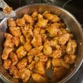 jherst77's cooksnap of when they made Orange Chicken.