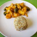 El cooksnap de Joan Fuentes cuando hizo Pavo estofado a la cerveza con arroz blanco.