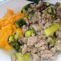 Szandi Cooksnap-ja, amikor elkészítette a(z) Tejszínes-spárgás csirkeragu, édesburgonya pürével Lm, Gm, Hm receptet.