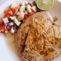 รูป Cooksnap ของ Jillderella เมื่อเขาทำ สเต็กอกไก่ย่างพริกไทยดำกับซัลซ่ามะม่วงแอปเปิ้ล