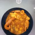 El cooksnap de cristal cuando hizo 393. Suquet de rape y gambones (principal pescado).