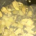 El cooksnap de Rebeca Gonzalez cuando hizo Pechuga de pollo al curry con papas y acelga.