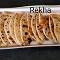 Rekha Pandey का कुकस्नैप जब उन्होंने स्टफ्ड छोला मसाला पराठा (stuffed chole masala paratha recipe in Hindi) बनाया था।