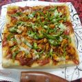 Sadaf Nouman's cooksnap of when they made Chicken tikka pizza.