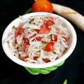 Priya vishnu Varshney का कुकस्नैप जब उन्होंने मूली टमाटर सलाद (MOOLI TAMATAR SALAD RECIPE IN HINDI) बनाया था।