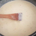 El cooksnap de Alba Correa Rosales cuando hizo Salsa cuatro quesos.