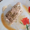 El cooksnap de Amparo Llorens Gonzalez cuando hizo Pechuga de pollo rellena, asada al horno.
