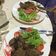 El cooksnap de Mathias Romero cuando hizo Bifes encebollados.