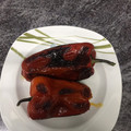 El cooksnap de irene M cuando hizo Escalivada de pimientos, cebolletas y tomates.