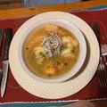 El cooksnap de Elisa Perez cuando hizo Rape en salsa verde con guisantes, gambas y gulas.