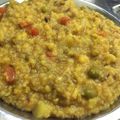 Harsha Ben Sureliya's cooksnap of when they made વઘારેલી ખીચડી વિથ વેજિટેબલ્સ એન્ડ પલ્સસ.