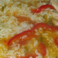 El cooksnap de charo cuando hizo Arroz caldoso con pollo olla gm.
