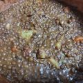 El cooksnap de MMar González Gómez cuando hizo Lentejas con chorizo y pollo (tradicional y Newcook / GM).