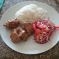 El cooksnap de Andrés Moreno cuando hizo Fritada de cerdo con limón.