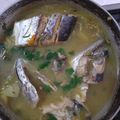 El cooksnap de Luz Julio cuando hizo Caldo de pescado arroz de cebolla.