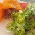 Cooksnap de Gisele Ferreira quando cozinhou Pimentão Recheado com Carne Moída e Chips de Batata Doce.