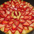 El cooksnap de Mariela Pereira cuando hizo Tarta de Frutillas dulce de leche y crema.