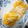 El cooksnap de Quiero comer saludable cuando hizo Tortilla de huevo🍳rellena de pollo🍗, queso fresco🧀, zanahoria🥕cocida y salsa de cilantro🌿..