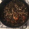 El cooksnap de Diego José Caramazana Ramos cuando hizo 🥘Fideuá negra con sepia, langostino y bacalao confitado🥘.