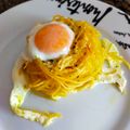 El cooksnap de Yoli Relaño cuando hizo Nidos de espaguetis.