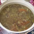 El cooksnap de Claudia Rojas cuando hizo Sopa francesa de poro y champignons (champiñones).