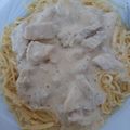 Ágnes Pordán Cooksnap-ja, amikor elkészítette a(z) Fűszeres-sajtszószos-serpenyős hús receptet.