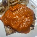 El cooksnap de Aurea Montalva cuando hizo Salmón con salsa de mango.